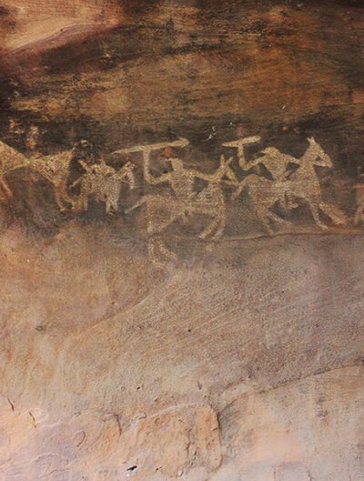 Rock Shelter and paintings of bhimbetka, Madhya Pradesh