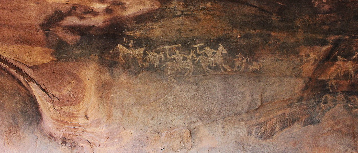 Rock Shelter and paintings of bhimbetka, Madhya Pradesh